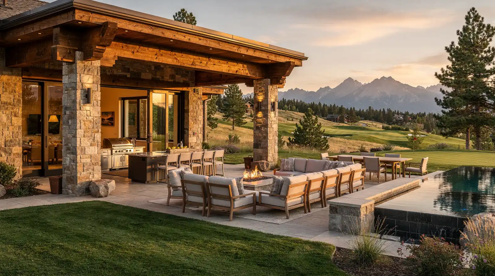 Which amenities distinguish Castle Pines luxury estates